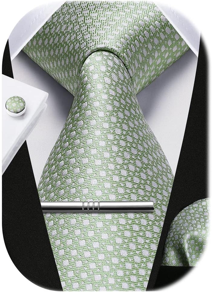 Classic Checkered Tie Set with - Pocket Square Set review and price