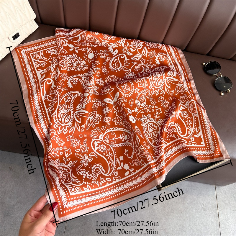 1Pc cashew print fashion silk  - Scarf Silk Square review and price