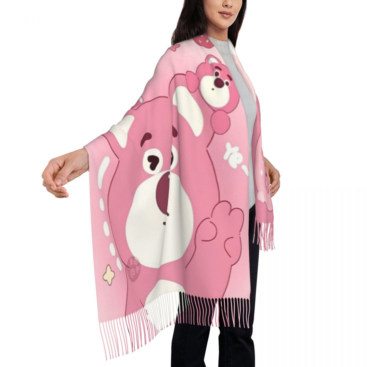 Lotso Pink Bear Women's Scarf  - Pashmina Wrap Large review and price
