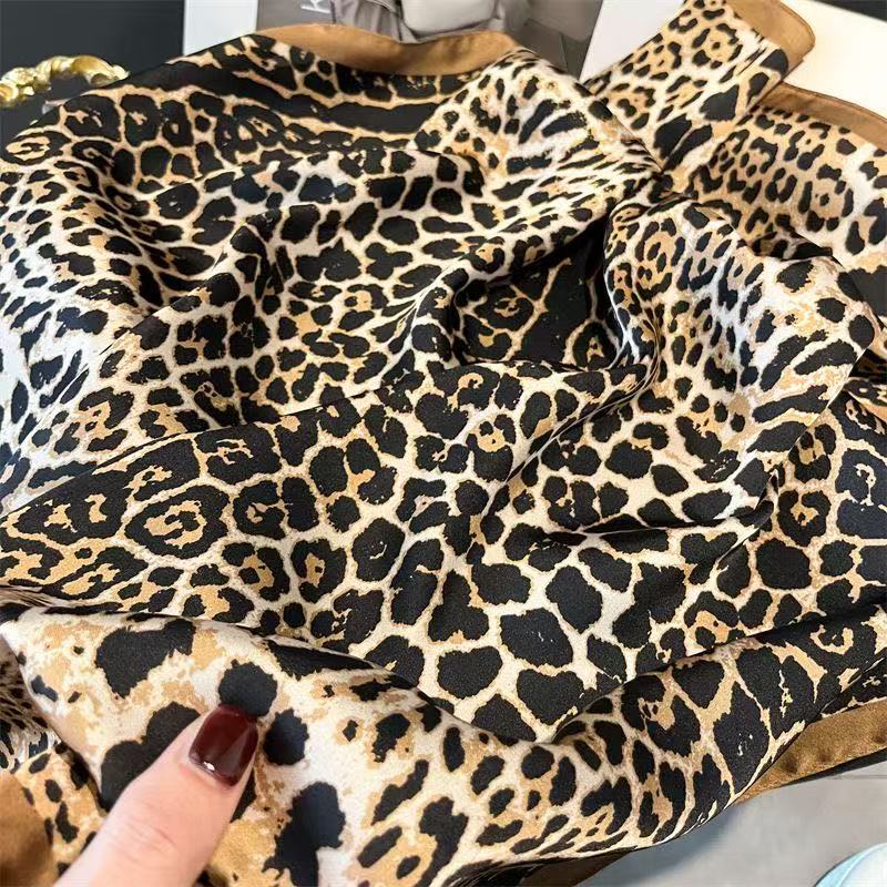 1pc Luxury Brand Leopard Print - Bandana Cotton review and price