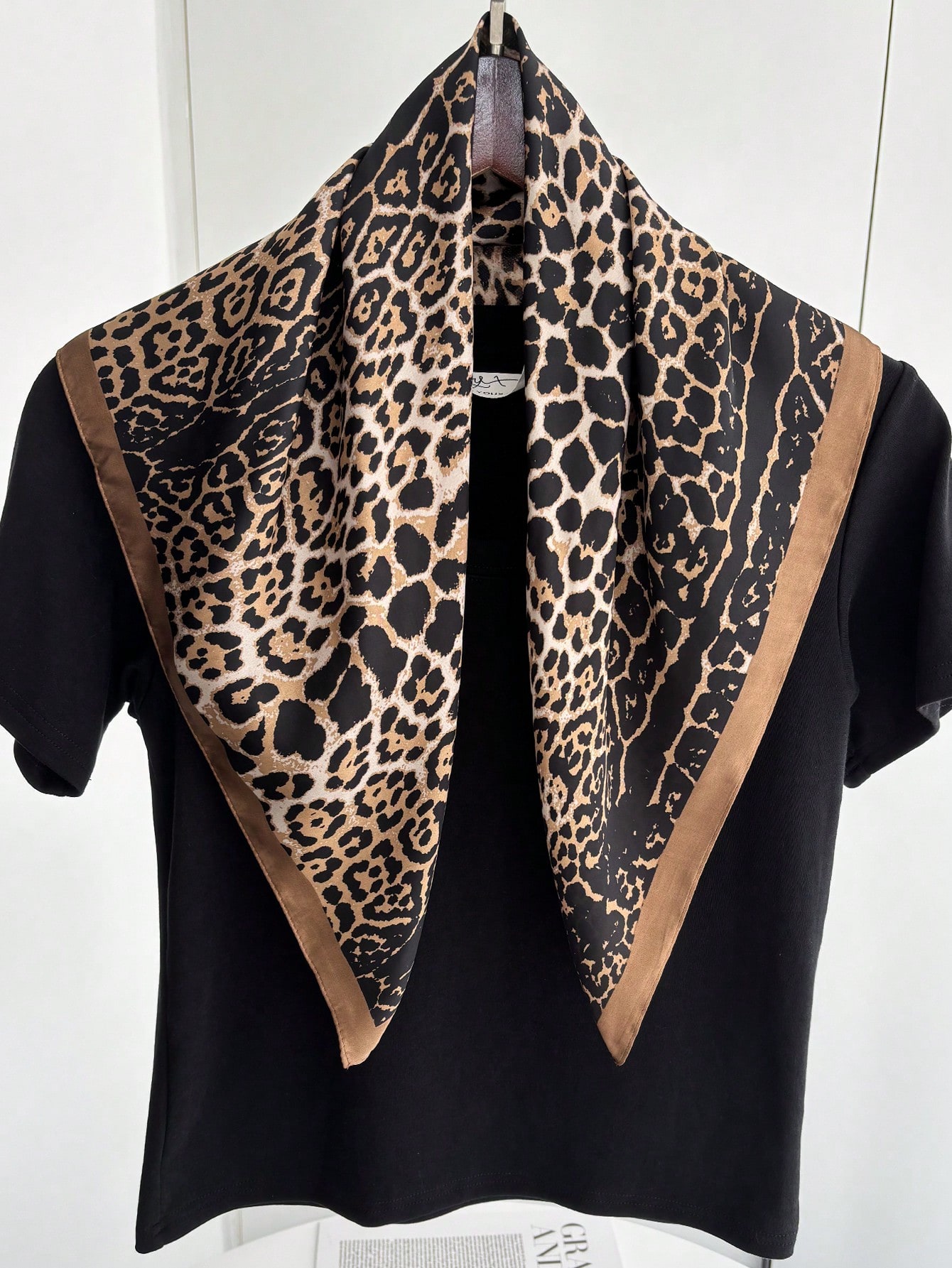1pc Luxury Brand Leopard Print - Bandana Cotton review and price