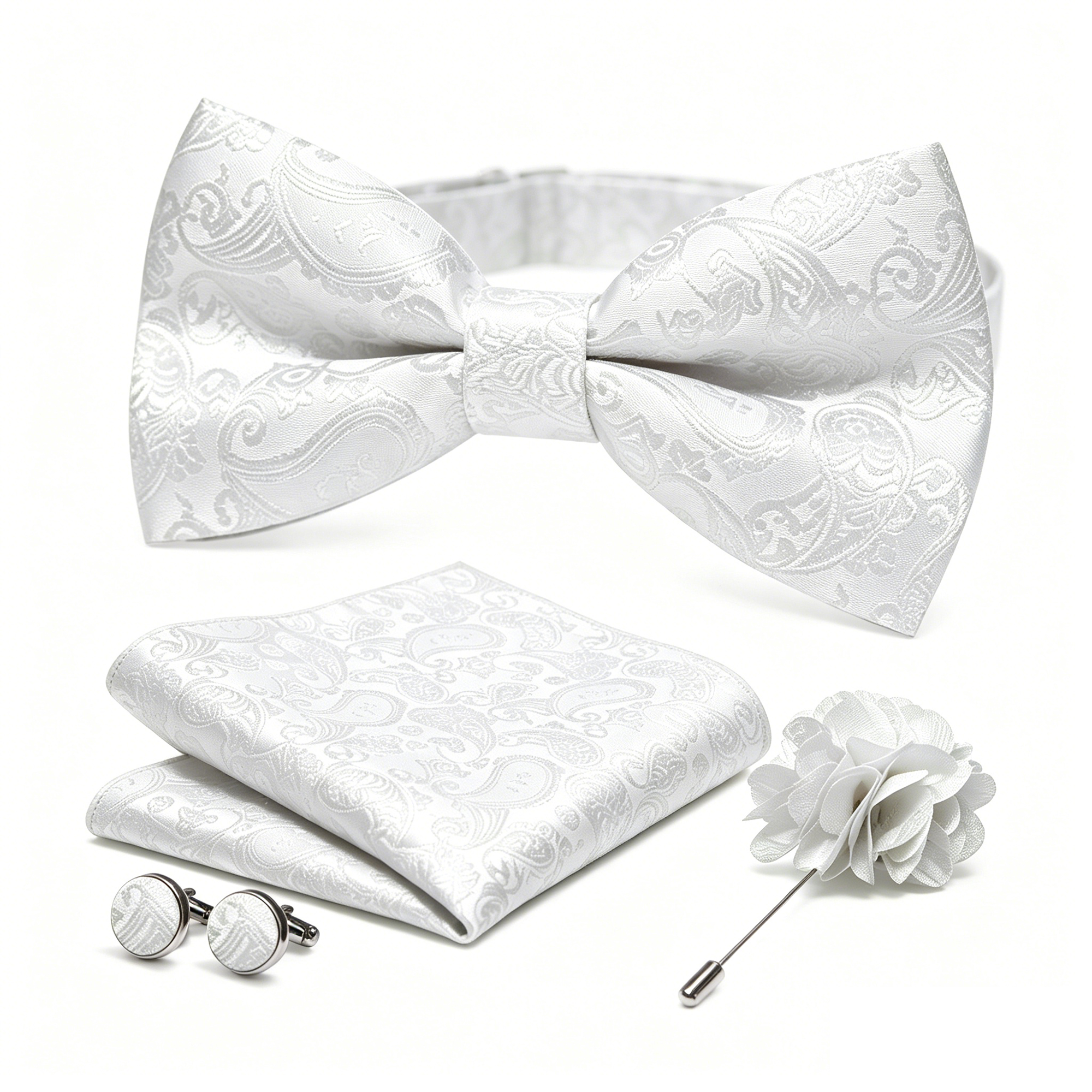 36pcs Black Silk Jacquard Pais - Bow Tie Pre Tied review and price
