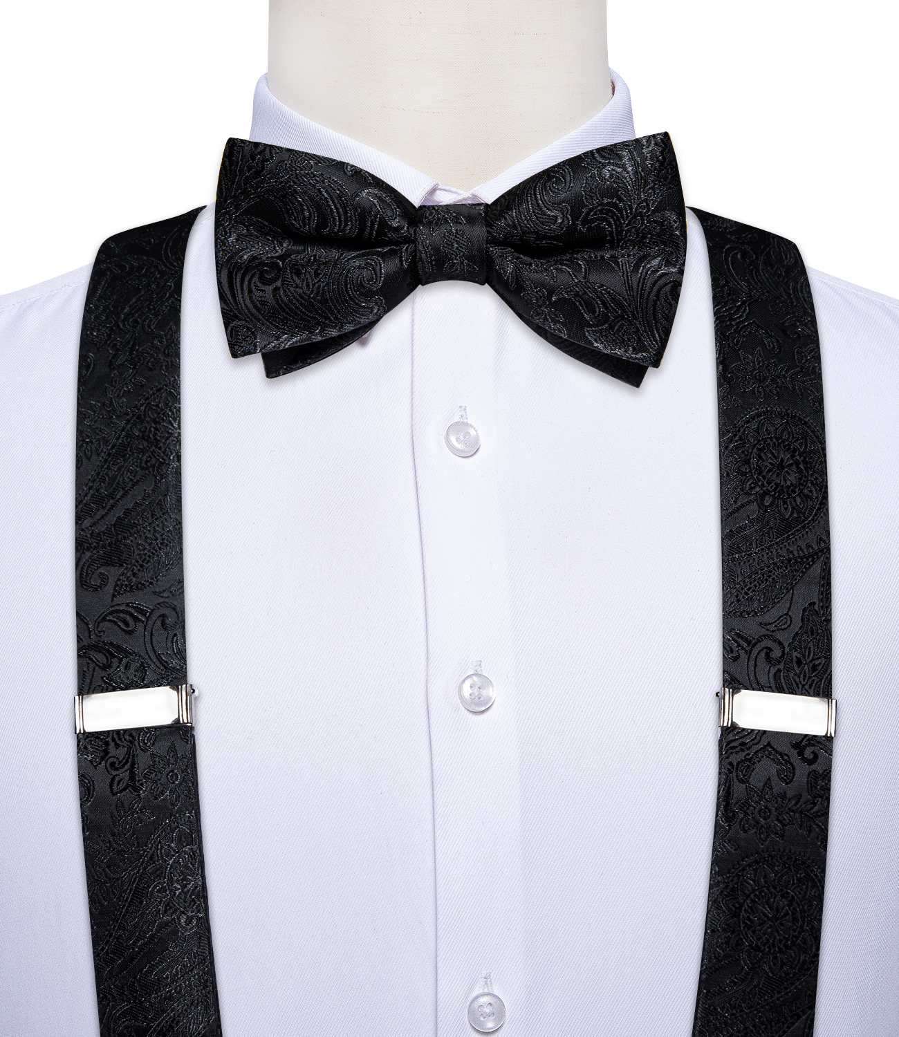 Men's Black Adjustable Suspend - Bow Tie Pre Tied review and price