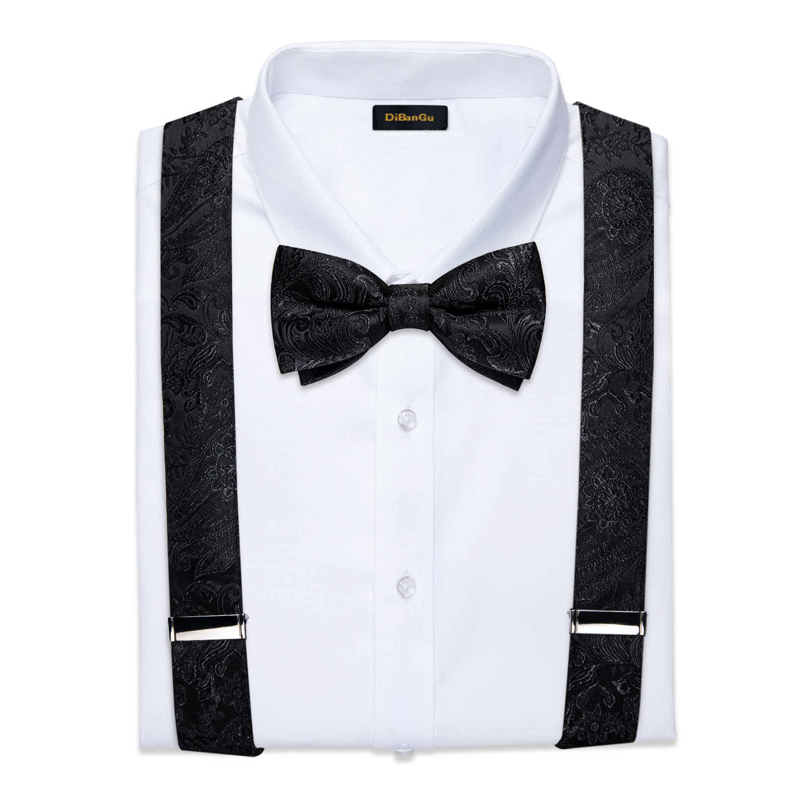 Men's Black Adjustable Suspend - Bow Tie Pre Tied review and price
