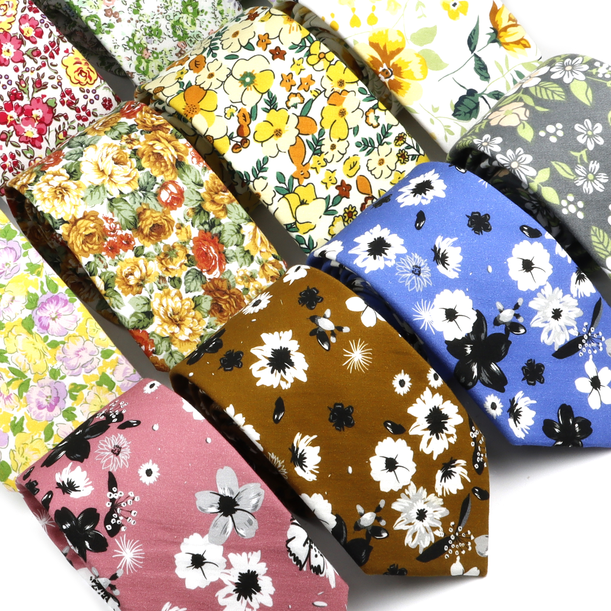 New Elegant Floral Tie For Men - Skinny Tie Men review and price