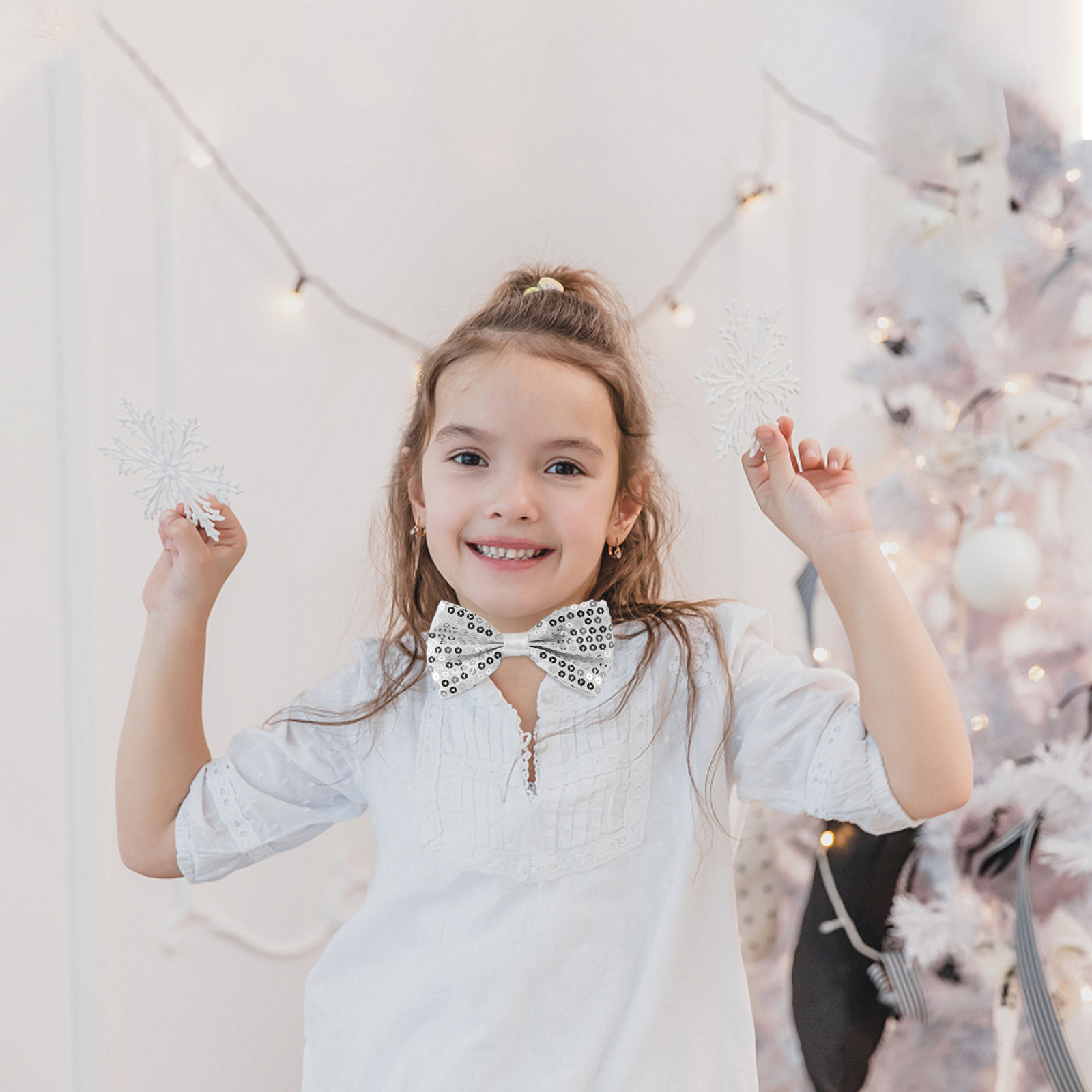 5Pcs Sequin Bow Ties for Kids  - Bow Tie Pre Tied review and price