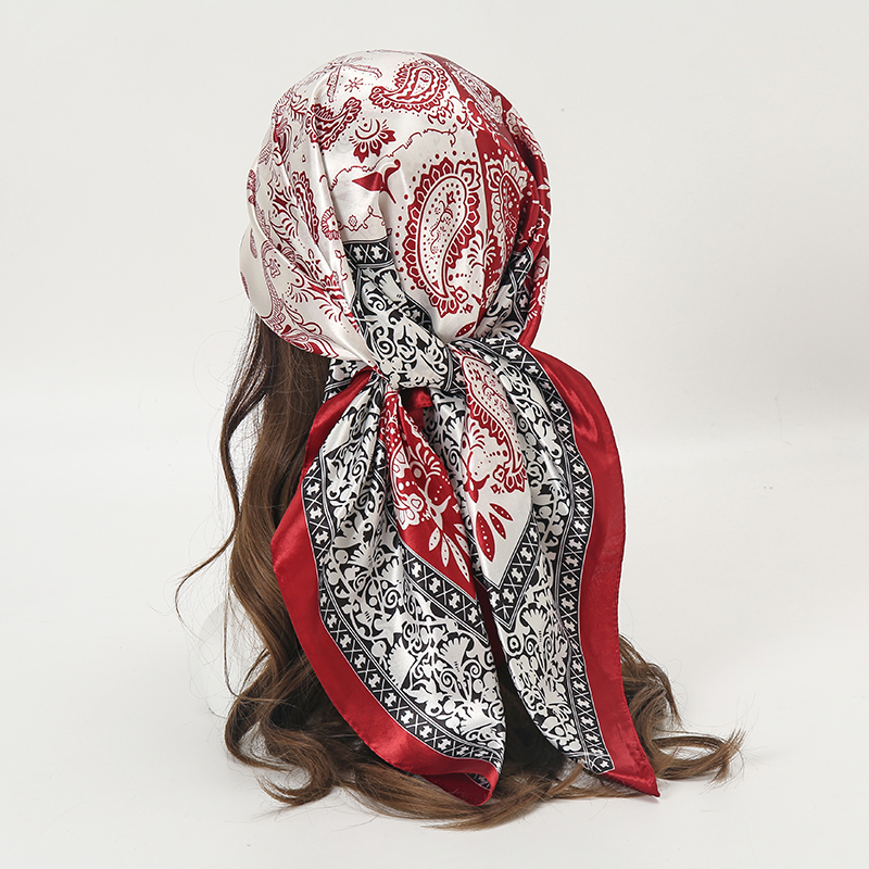 Satin Square Scarf Women Musli - Scarf Silk Square review and price