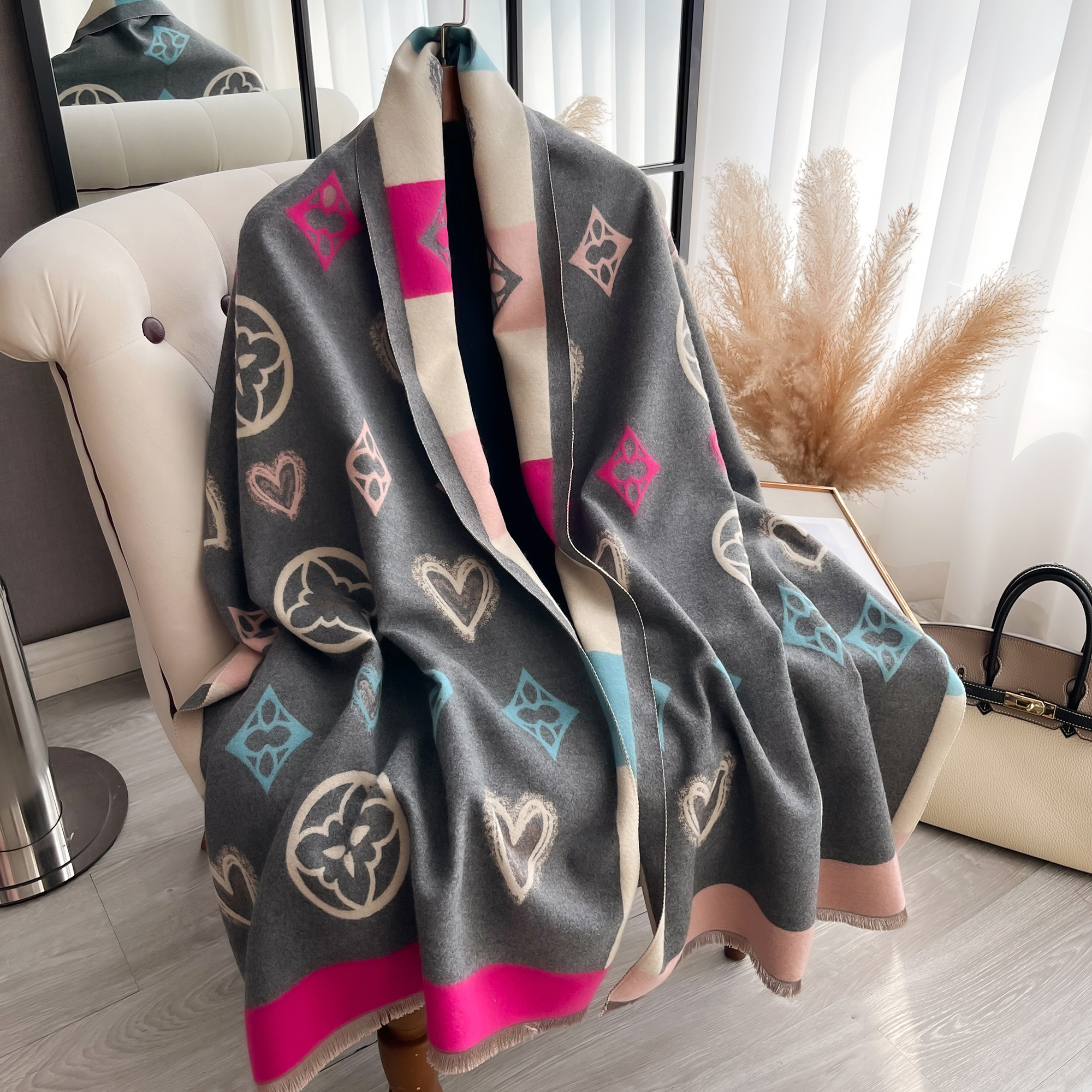 Luxury Cashmere Love Scarf Win - Woven Scarf Blanket review and price