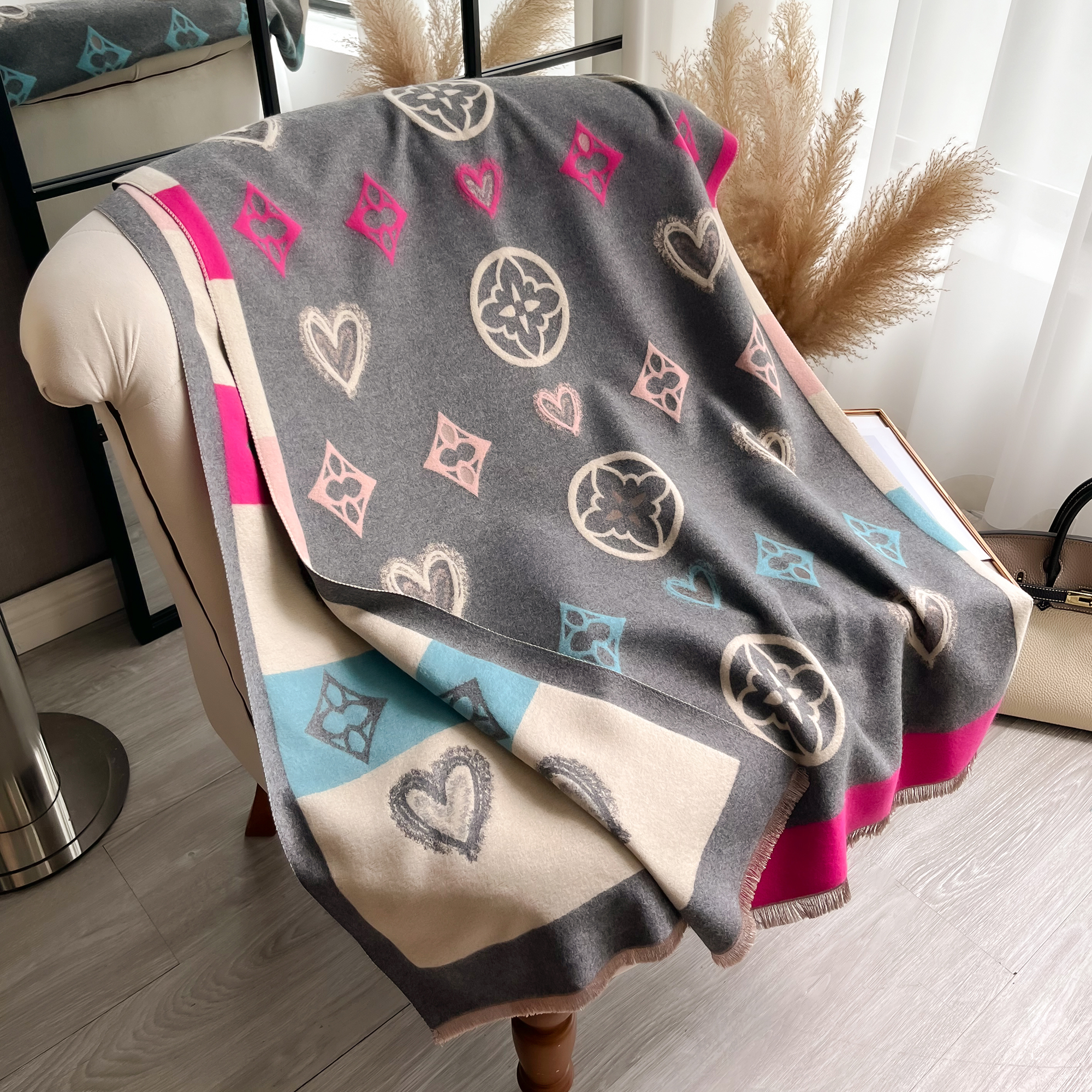 Luxury Cashmere Love Scarf Win - Woven Scarf Blanket review and price