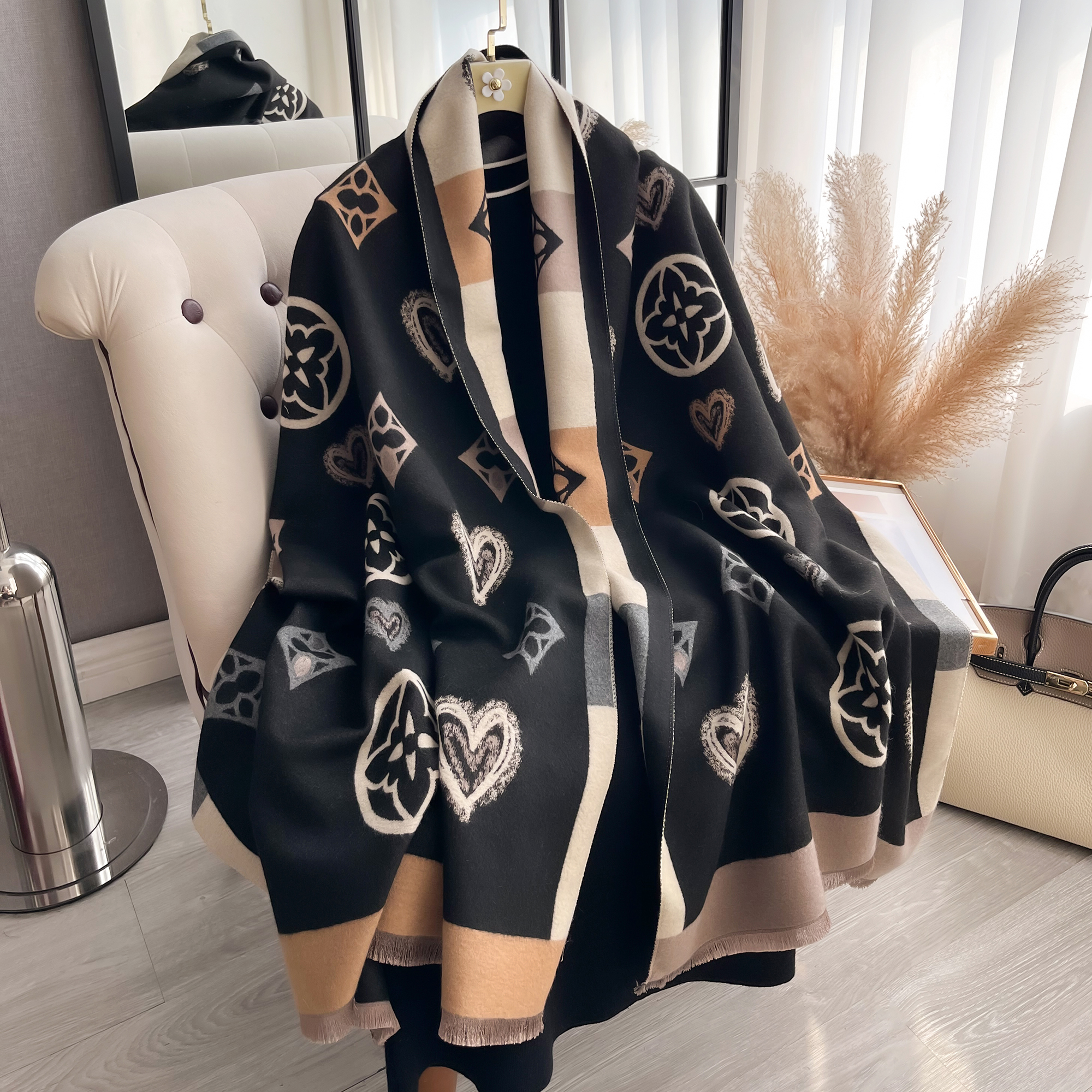 Luxury Cashmere Love Scarf Win - Woven Scarf Blanket review and price