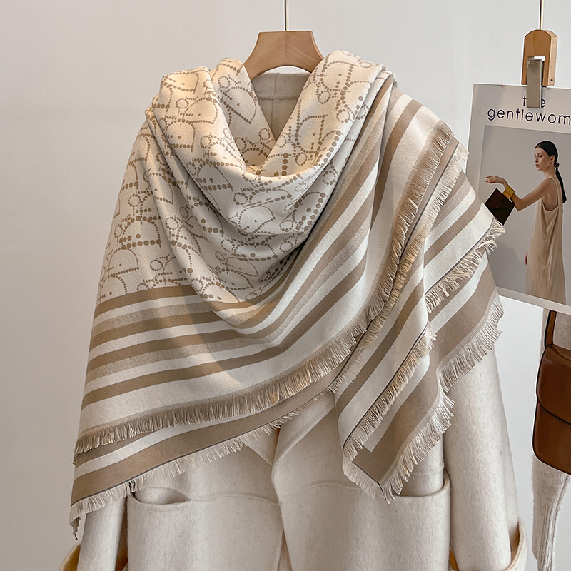 Elegant Striped Design Scarf I - Woven Scarf Blanket review and price