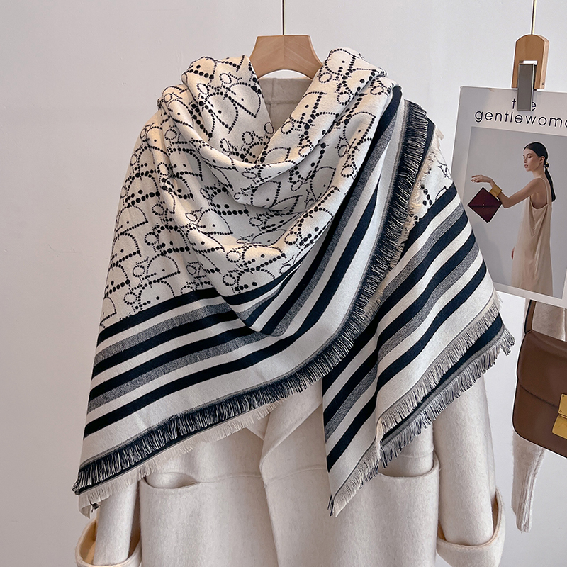 Elegant Striped Design Scarf I - Woven Scarf Blanket review and price