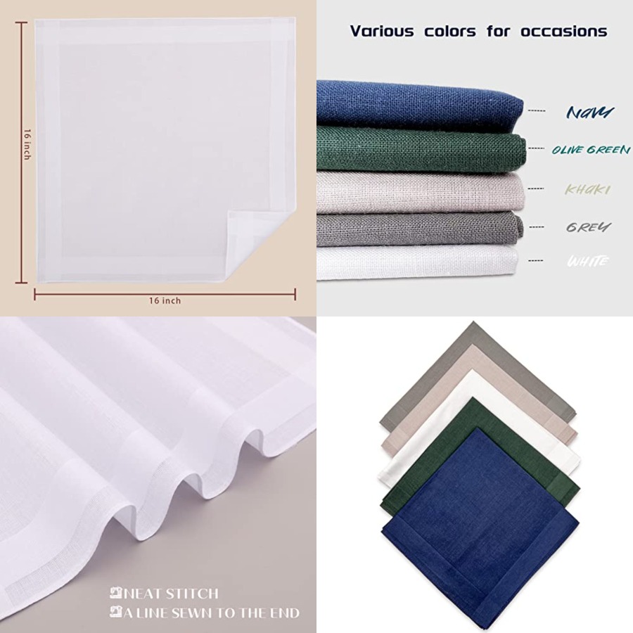 Men's Cotton Handkerchiefs, As - Handkerchief Cotton Men review and price