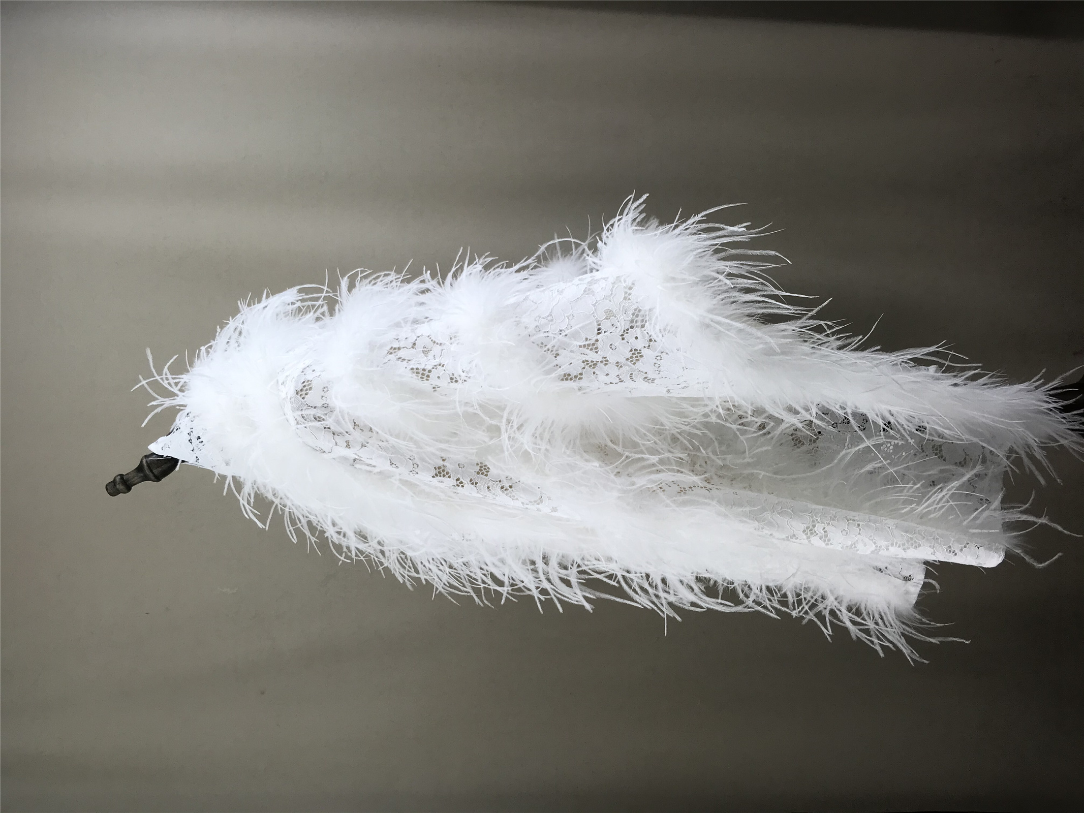 Real Ostrich Feather Lace Shaw - Stole Wedding Shawl review and price