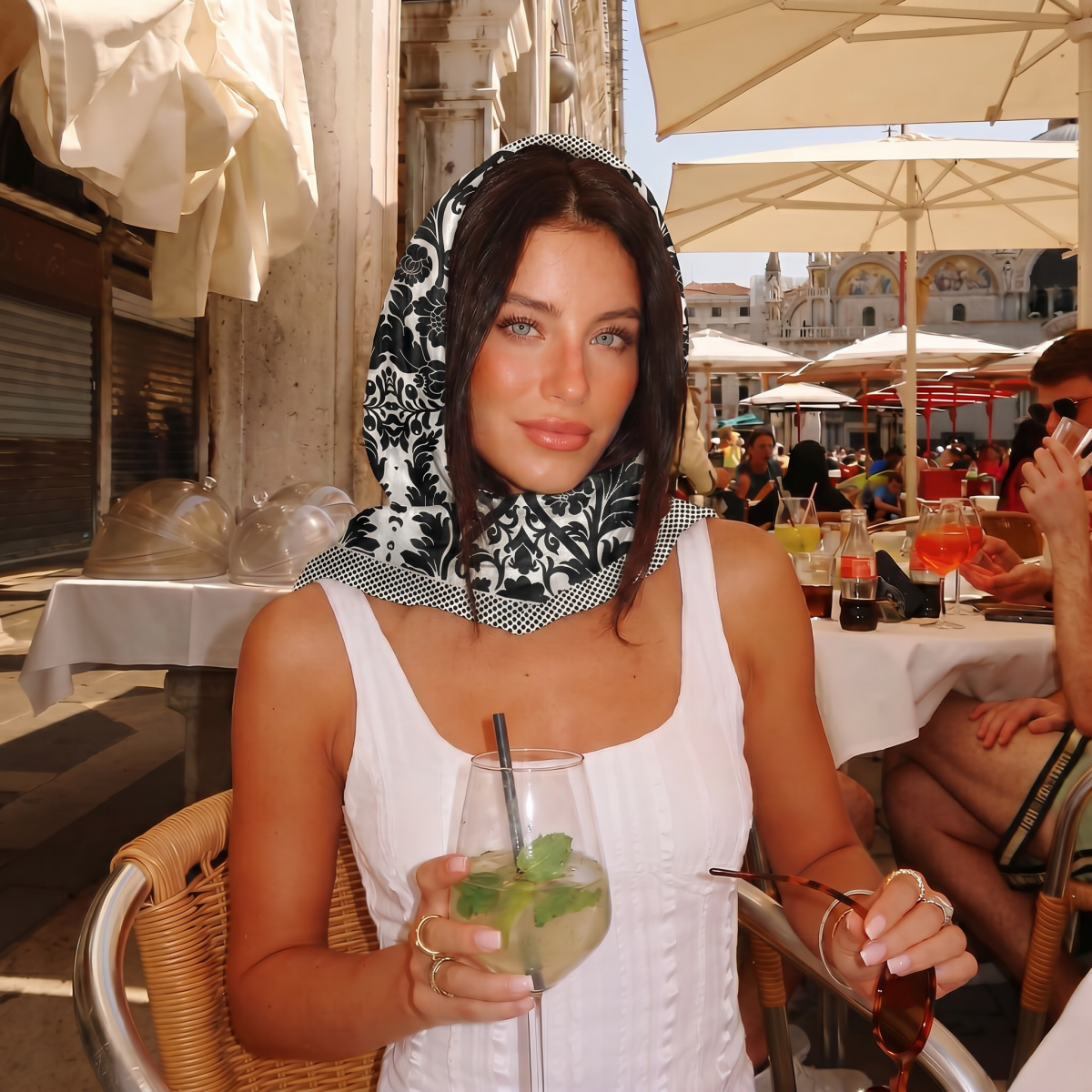 NEW Women Silk Square Scarf La - Pashmina Wrap Large review and price