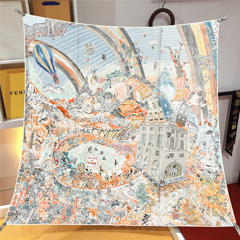 New 90cm Luxury Brand Square S - Silk Neck Scarf review and price