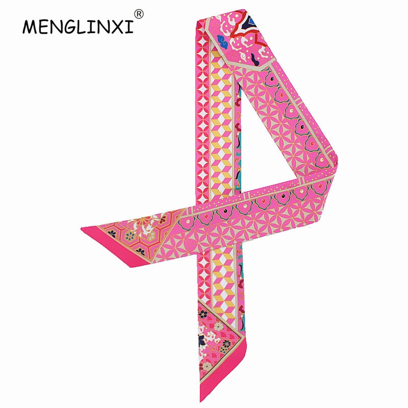 New Geometric Floral Print Sil - Silk Neck Scarf review and price