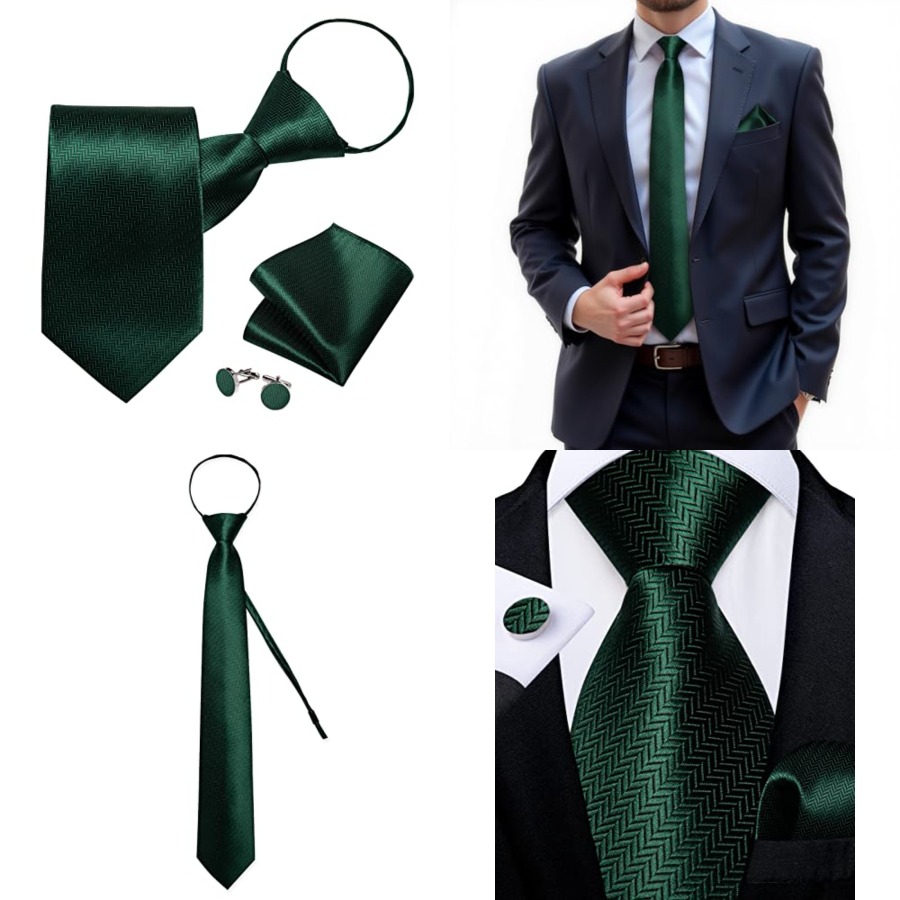Silk Zipper Ties for Men,Paisl - Pocket Square Set review and price