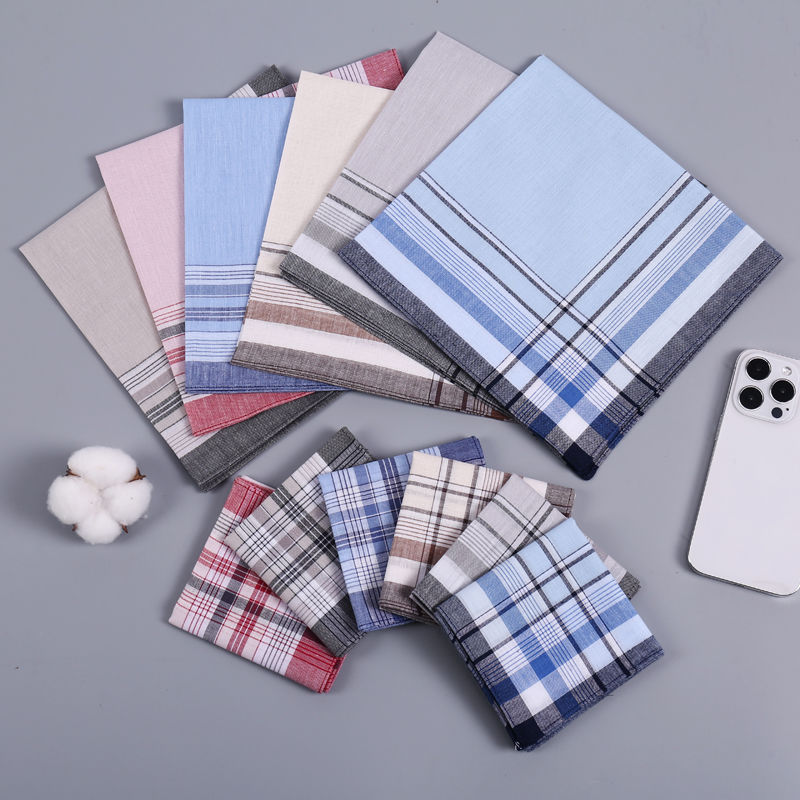 12Pcs Men's Pure Cotton Handke - Handkerchief Cotton Men review and price