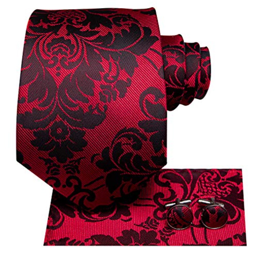 Silk Ties for Men Plaid Paisle - Pocket Square Set review and price