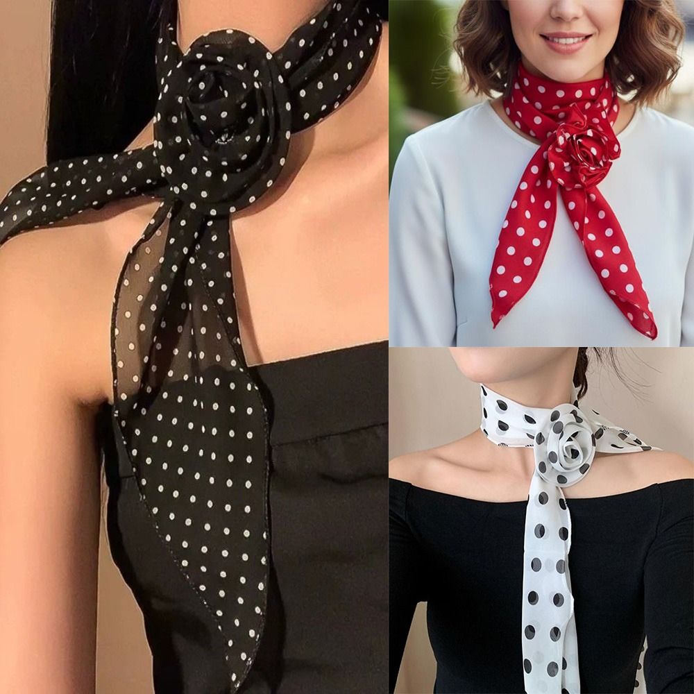 New Detachable Chiffon Long Sc - Ascot Neck Scarf review and price