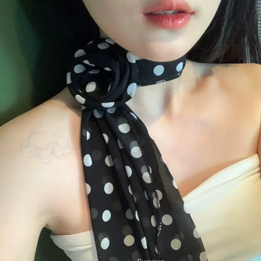 New Detachable Chiffon Long Sc - Ascot Neck Scarf review and price