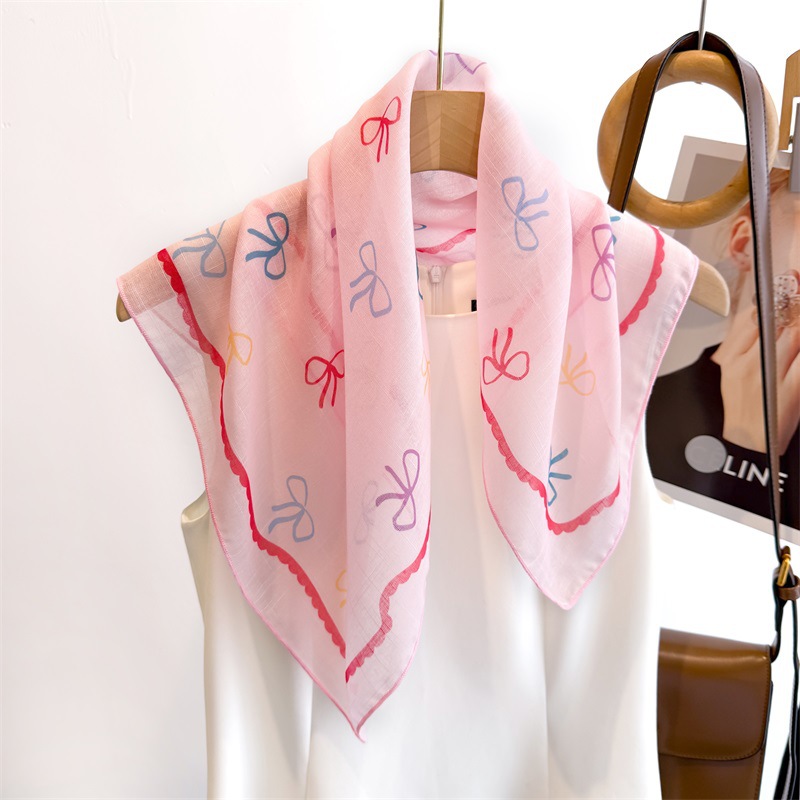 50cm Cotton Linen Square Scarf - Bandana Cotton review and price