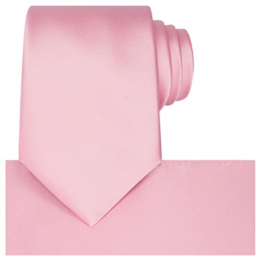 Satin Tie Set Solid Ties Mens  - Pocket Square Set review and price