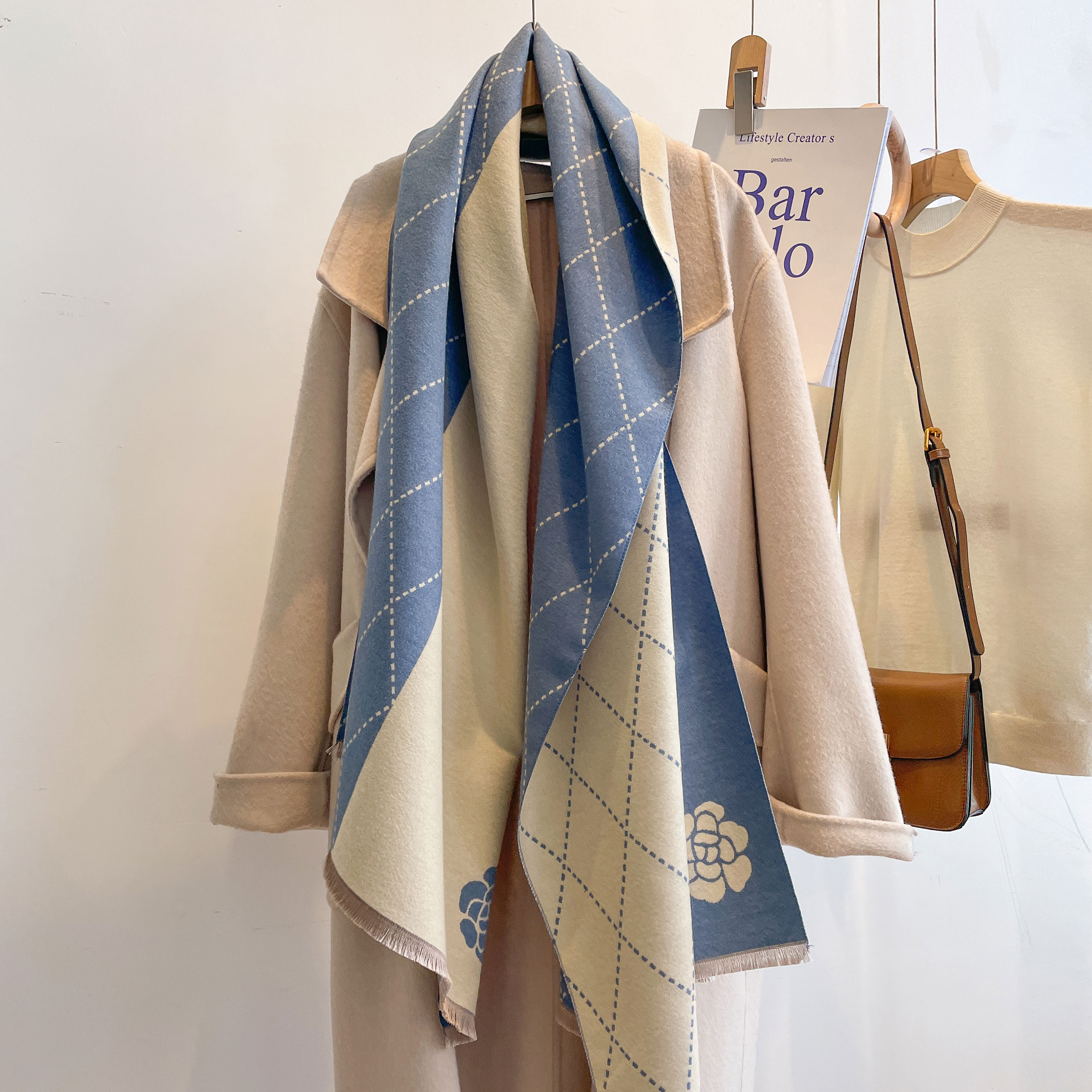 2023 Designer Cashmere Scarf W - Woven Scarf Blanket review and price
