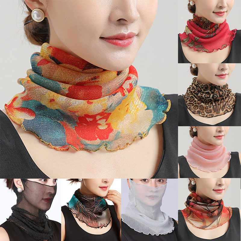 Spring Summer Chiffon Neck Col - Ascot Neck Scarf review and price