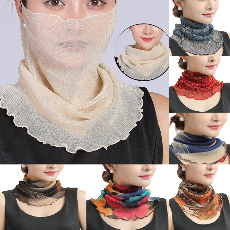 Spring Summer Chiffon Neck Col - Ascot Neck Scarf review and price