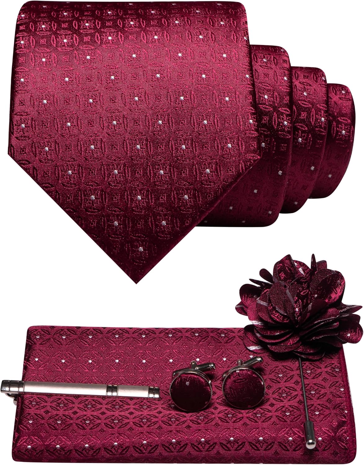 5PCS Men's Tie Set with Pocket - Pocket Square Set review and price