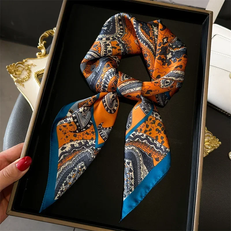 Floral Silk Imitation Scarf fo - Silk Neck Scarf review and price