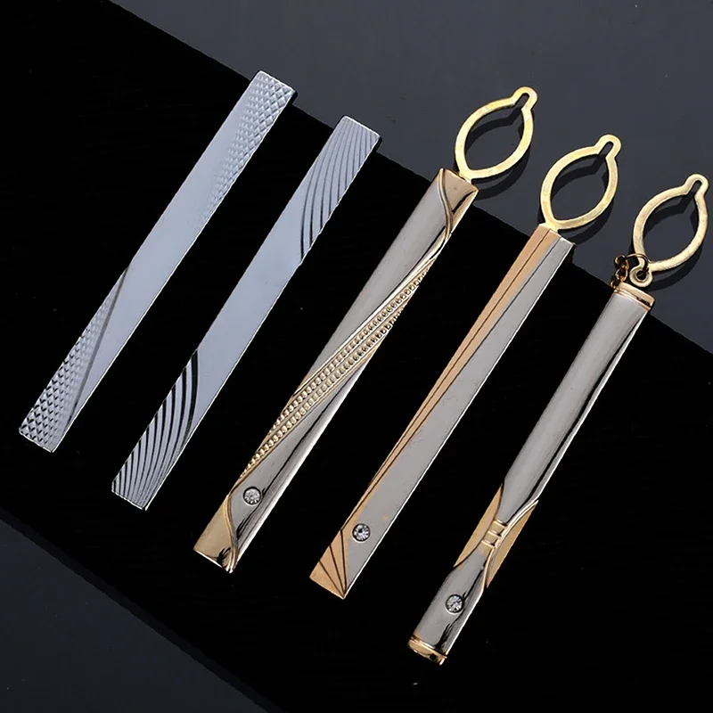 Men Metal Simple Necktie Buckl - Tie Clip Silver review and price
