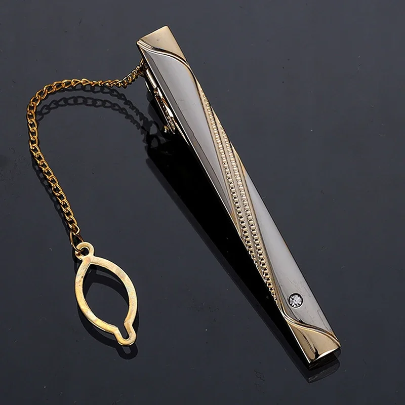Men Metal Simple Necktie Buckl - Tie Clip Silver review and price