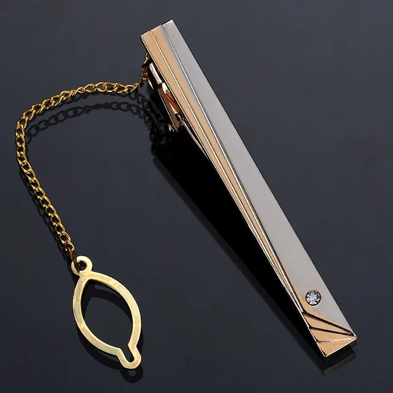 Men Metal Simple Necktie Buckl - Tie Clip Silver review and price
