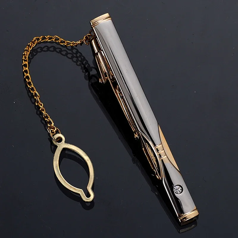 Men Metal Simple Necktie Buckl - Tie Clip Silver review and price