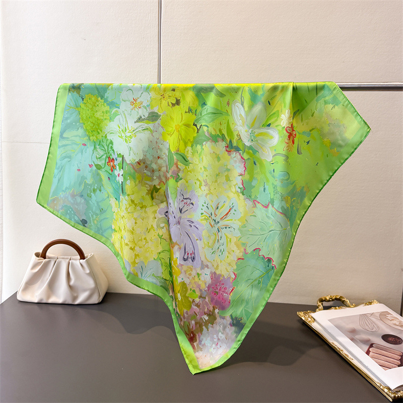 70*70cm Square Silk Scarf for  - Ascot Neck Scarf review and price
