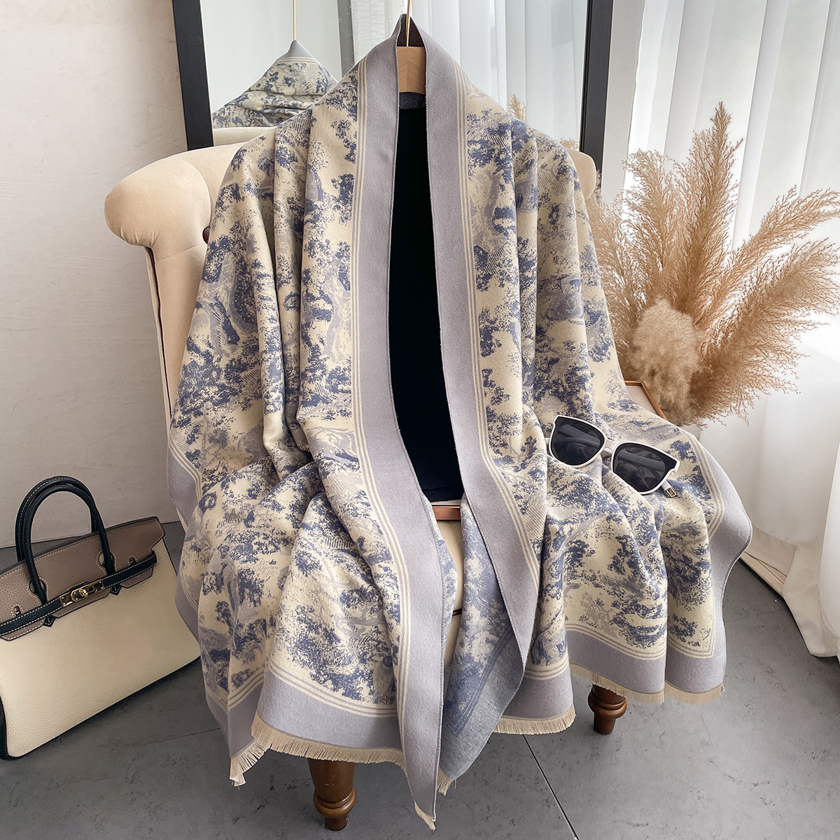 Luxury Winter Cashmere Scarf W - Woven Scarf Blanket review and price