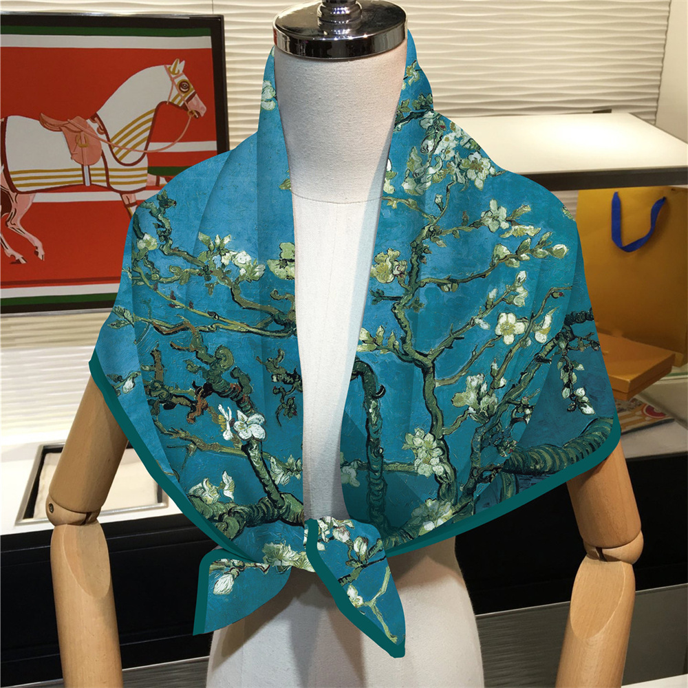 90CM Hot Sell Twill Silk Scarf - Scarf Silk Square review and price
