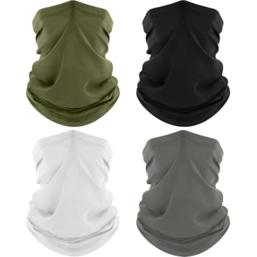 ROXUN 4 Pack Neck Gaiter, Cool - Face Scarf Mask review and price