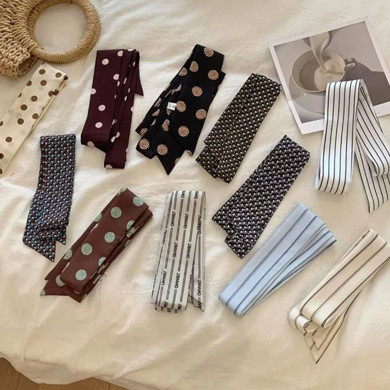 Polka Dot and Striped Print Sc - Silk Tie Striped review and price
