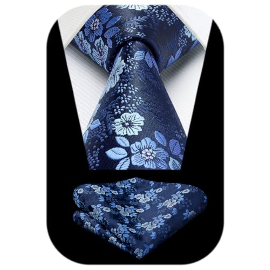 Extra Long Ties for Men Classi - Pocket Square Set review and price