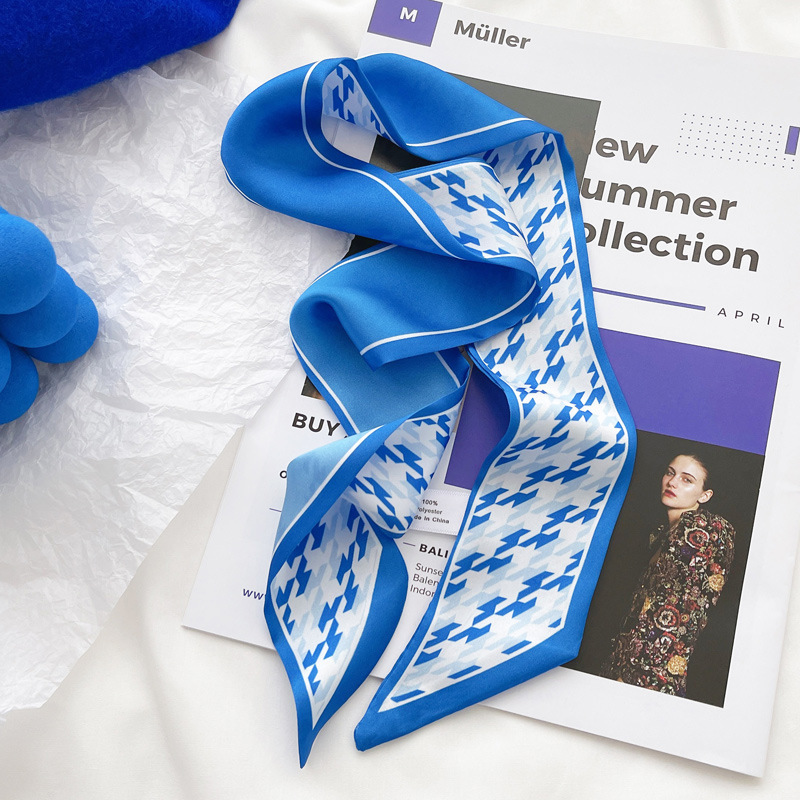 Klein blue silk scarf new chec - Silk Tie Striped review and price
