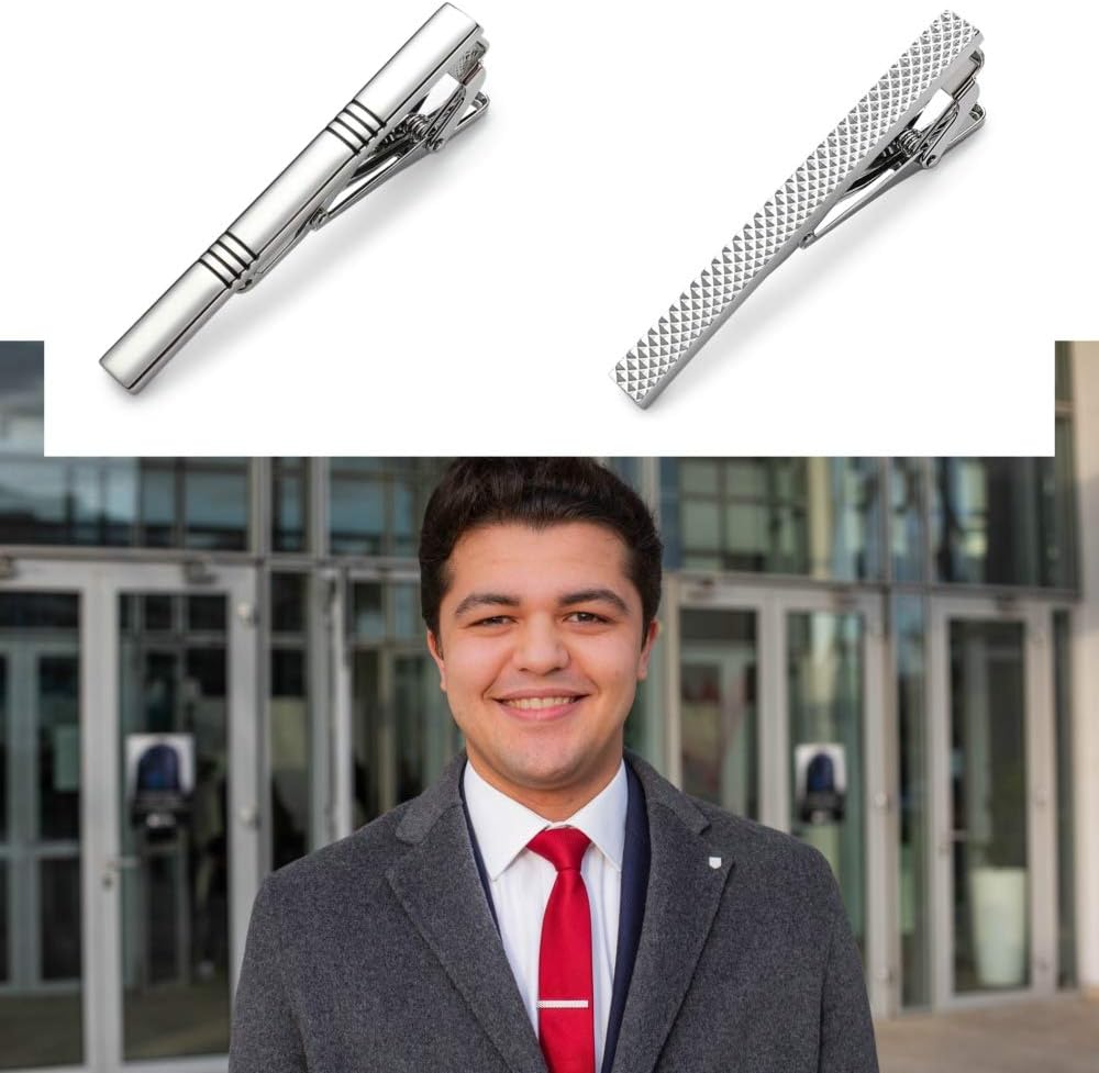Tie Clips for Men, Classic Sty - Tie Bar Set Gift review and price