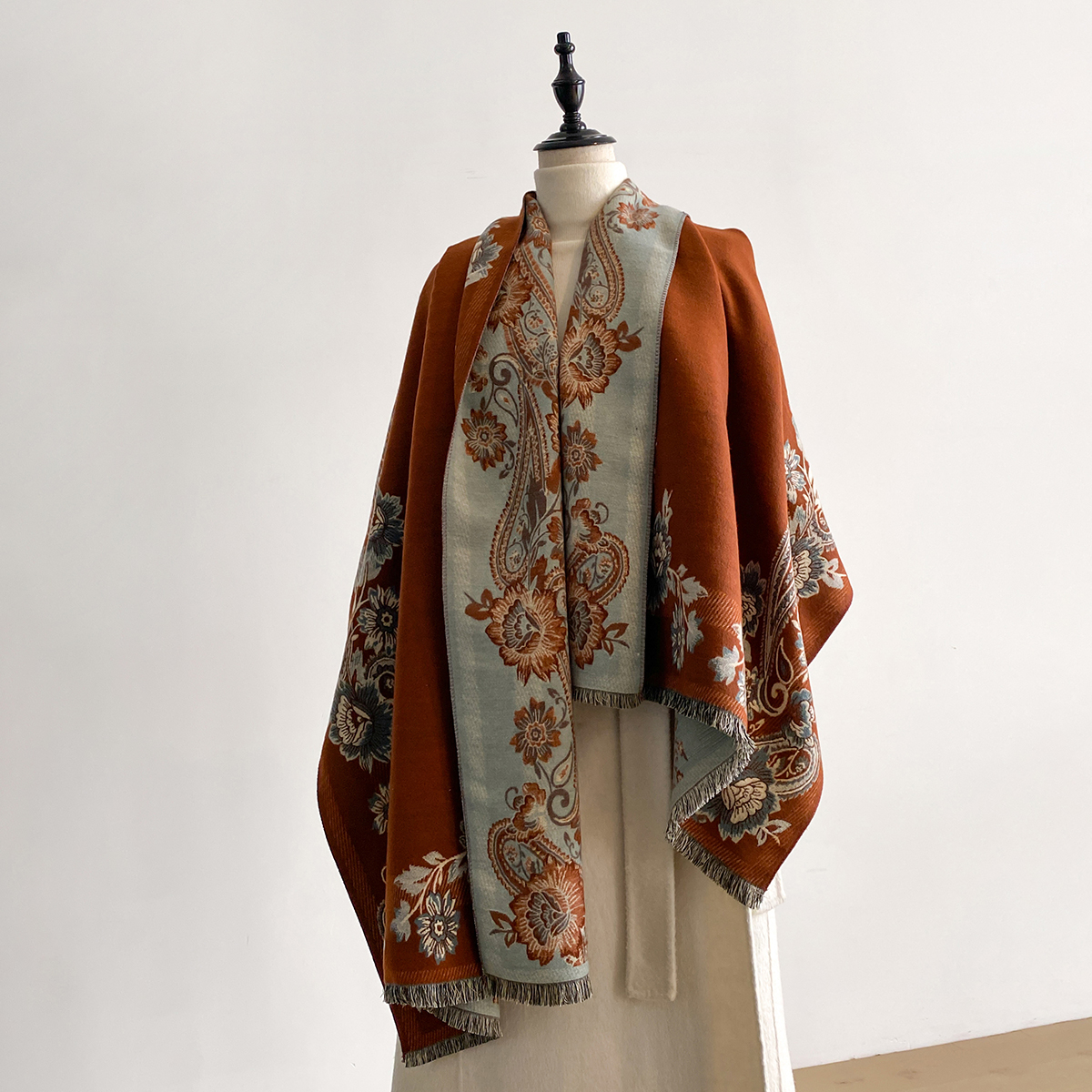 2025 Winter Luxury Imitation C - Woven Scarf Blanket review and price