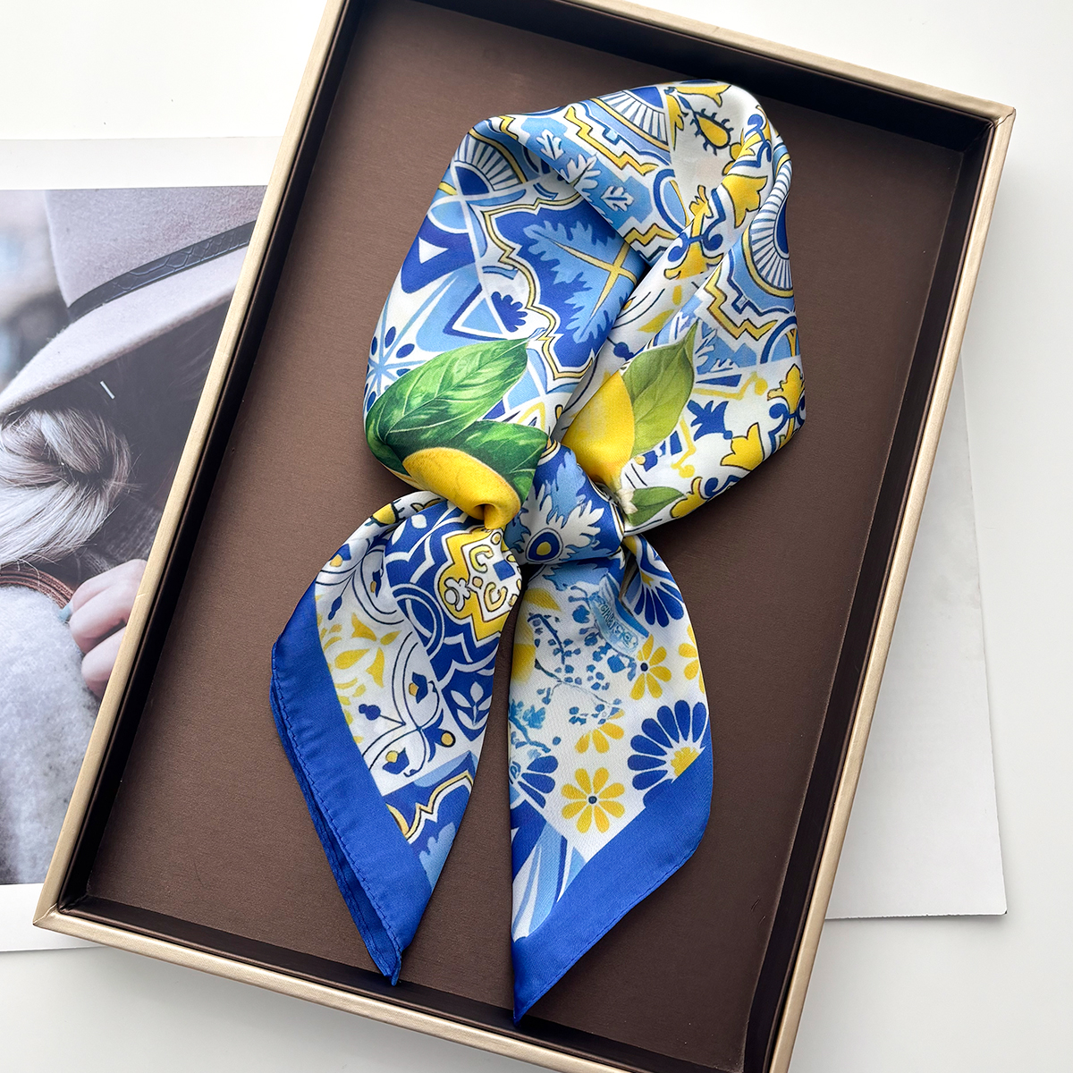 Luxury Floral Square Scarf Sof - Face Scarf Mask review and price