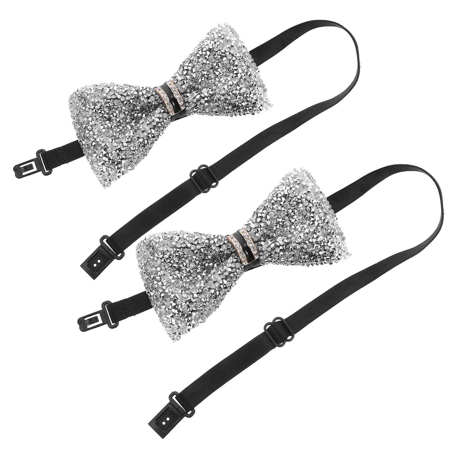 2Pcs Children Bow Tie Glitter  - Bow Tie Pre Tied review and price