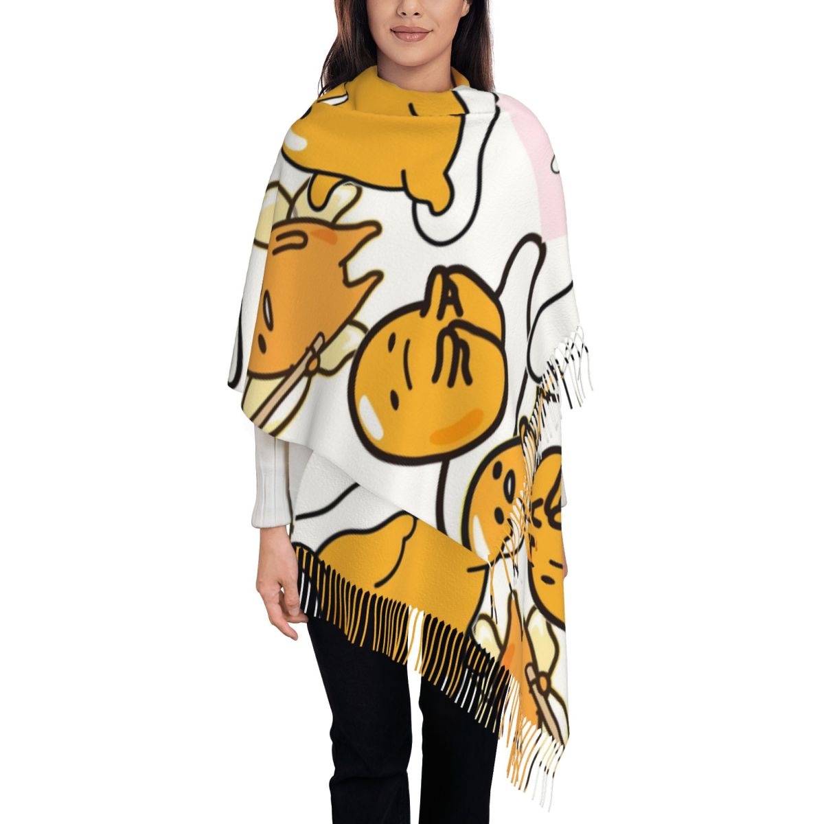 Gudetama Cute Egg Cartoon Scar - Pashmina Wrap Large review and price
