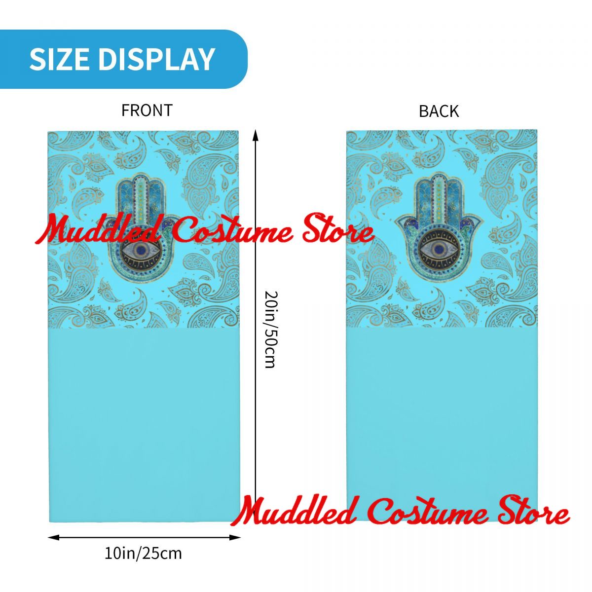 Custom Hand Of Fatima With Pai - Neck Warmer Tube review and price